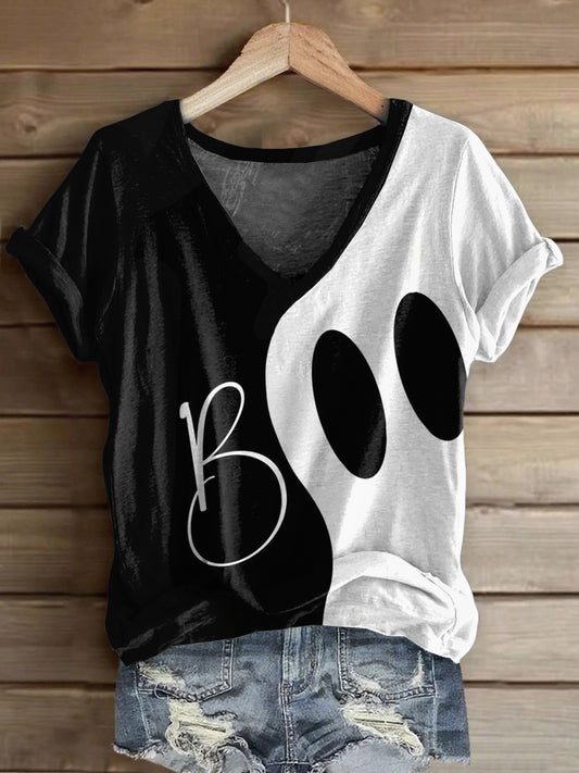 Women's Halloween short-sleeved T-shirt
