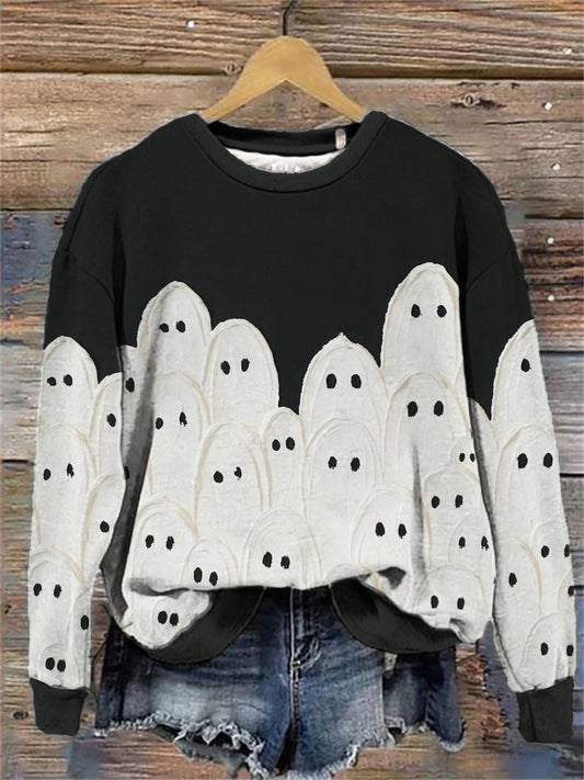 Women's Halloween Printed Sweatshirt