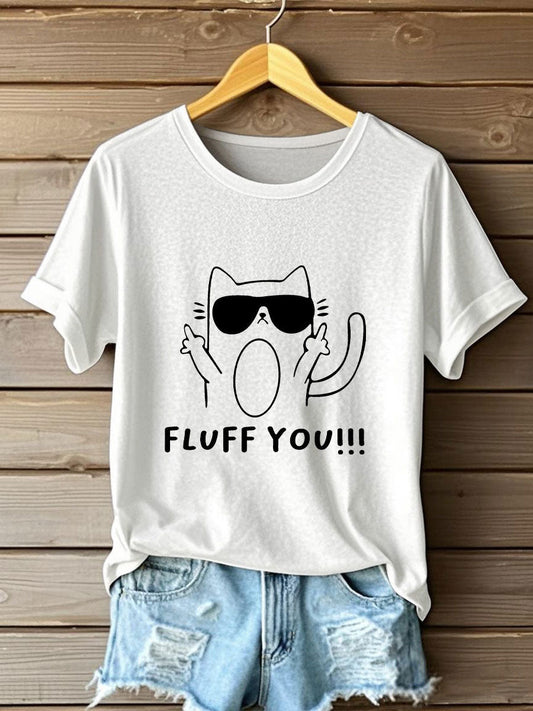 Women's Funny Cat T-Shirt