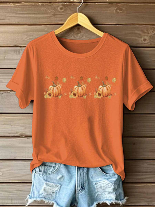 Women's Fall Iron On Short Sleeve T-Shirt