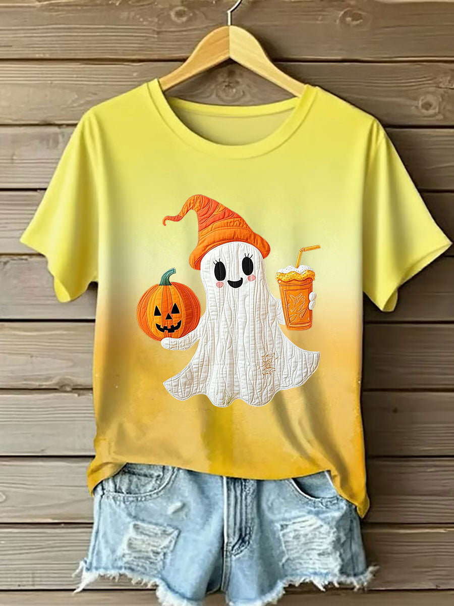 Women's Halloween Print Casual T-shirt