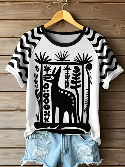 Women's Mexican Folk Art Animal T-Shirts