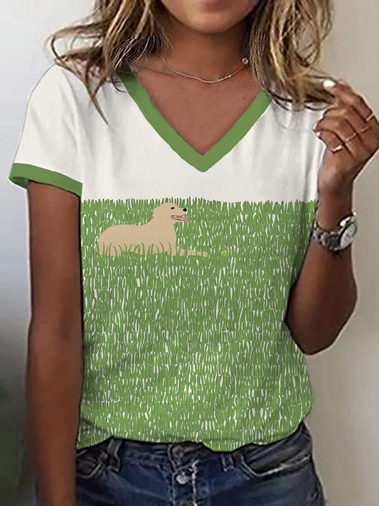 Women's Labrador Art Print T-shirt