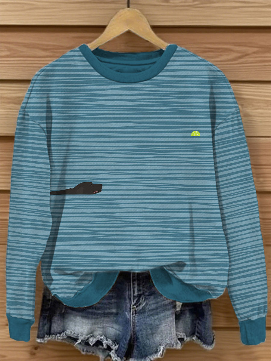 Women's Labrador Art Print Sweatshirt