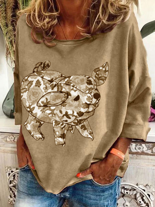 Women's cute pig t-shirts