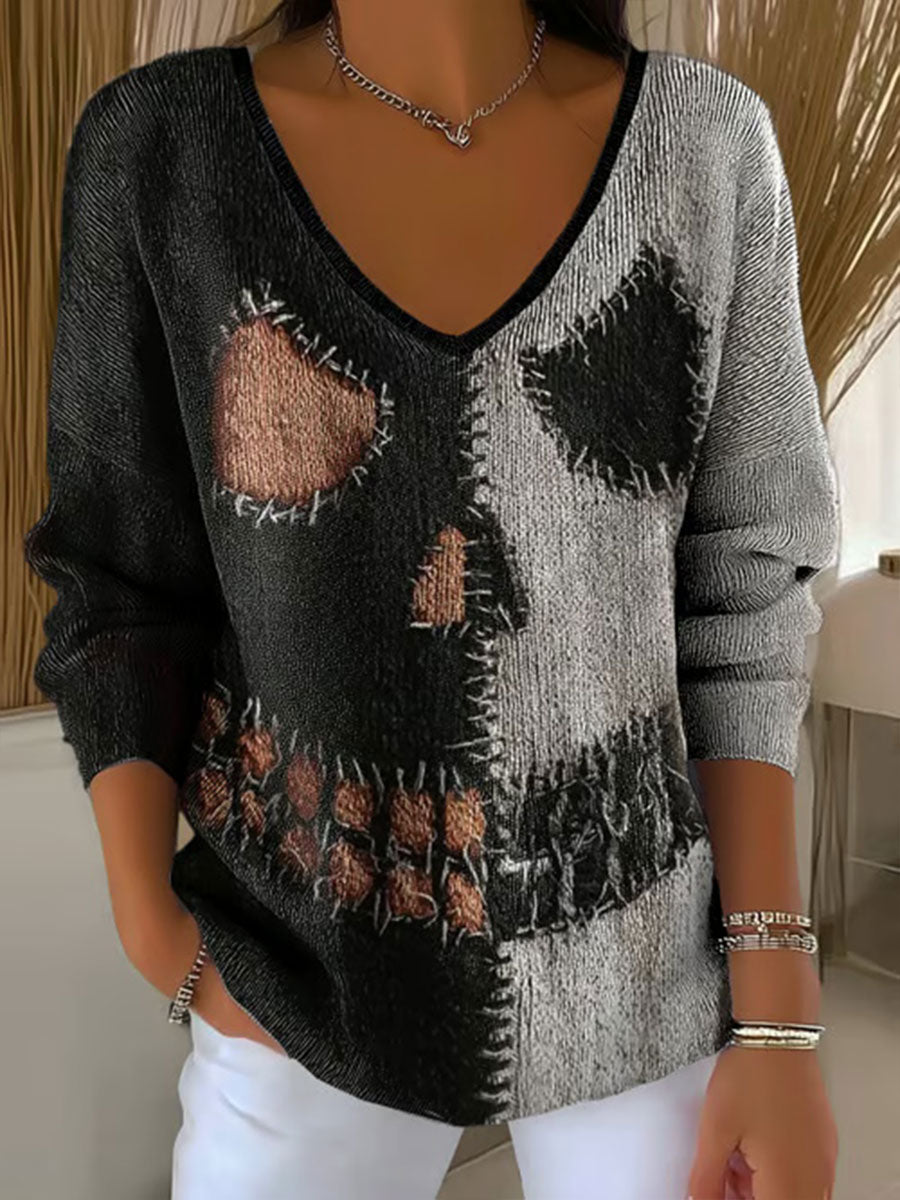Women's Halloween Print Casual Top