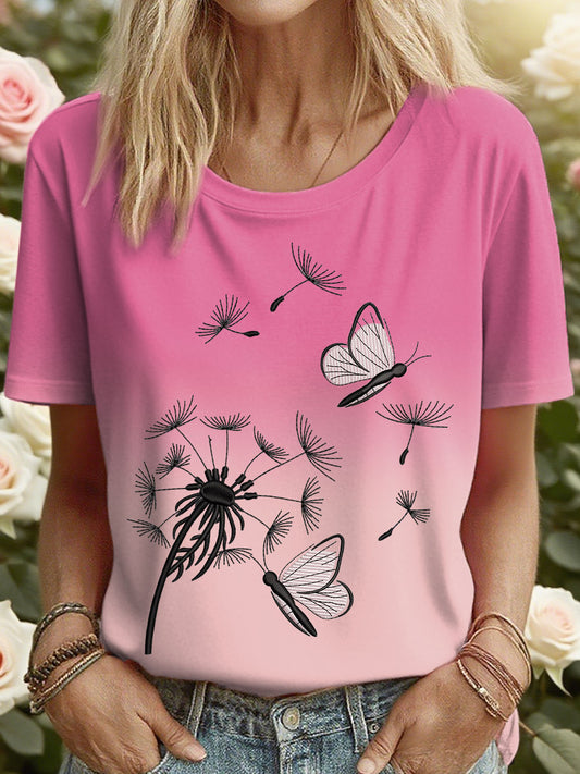 Women's Dandelion Butterfly T-Shirts