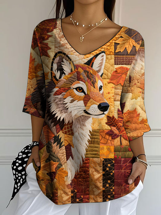 Women's autumn animals Half-Sleeve T-Shirt