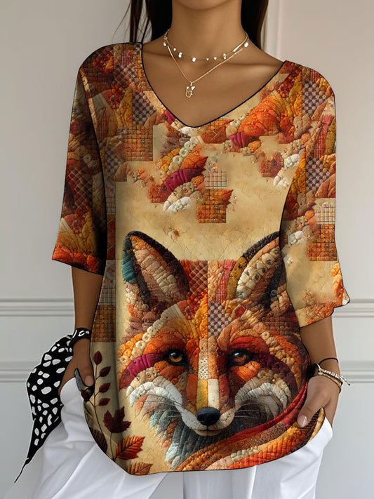 Women's autumn animals Half-Sleeve T-Shirt