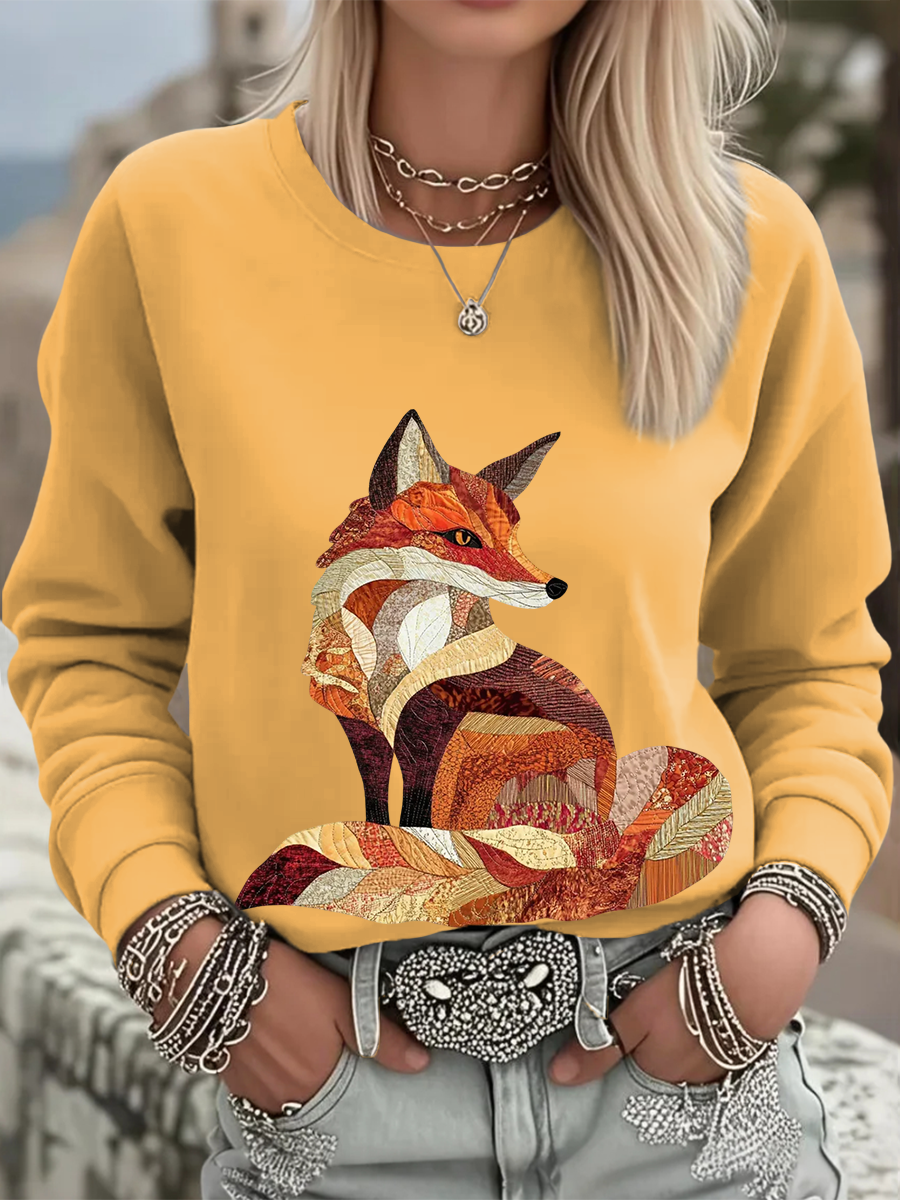 Women's autumn animals Regular Sweatshirt