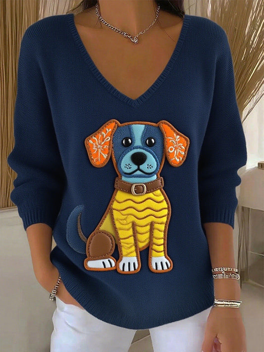 Women's Vintage Animal Print Casual Top