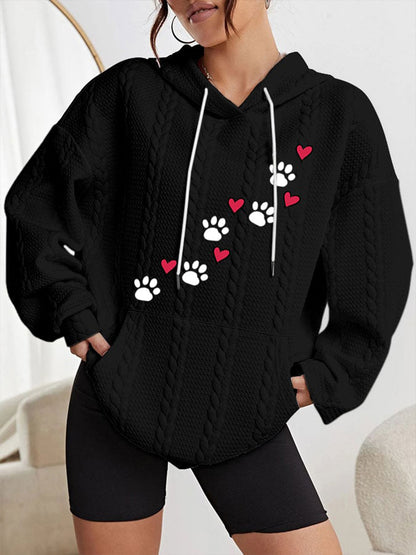 Women's dog claw hoodie