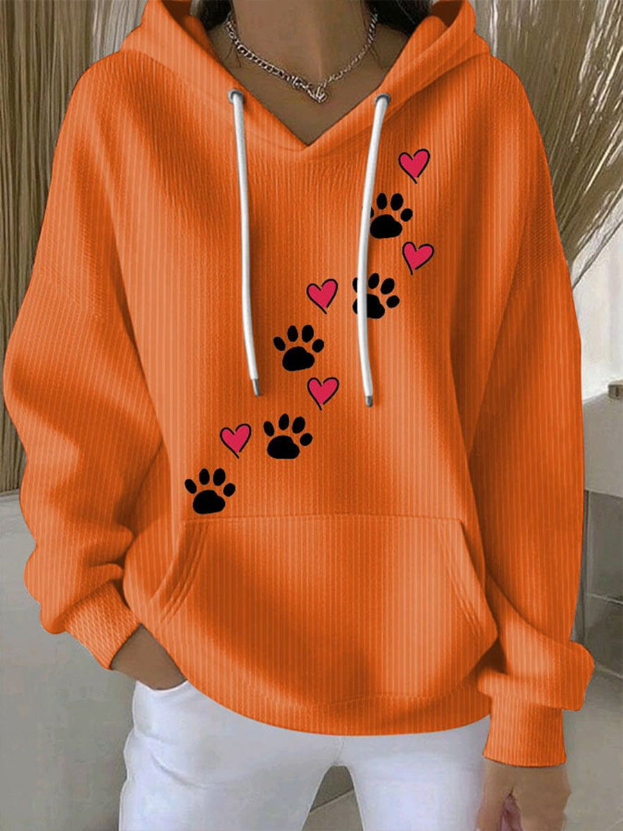 Women's dog claw hoodie