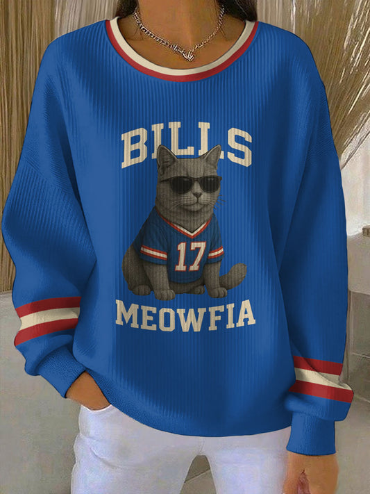 Women's Buffalo Football Lover Printed Sweatshirt