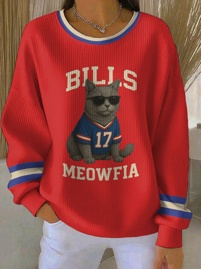 Women's Buffalo Football Lover Printed Sweatshirt