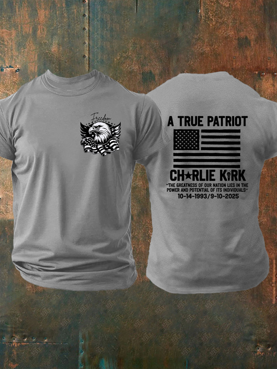 Men's Freedom Is Not Free R.I.P Charlie Kirk Short Sleeve T-shirt