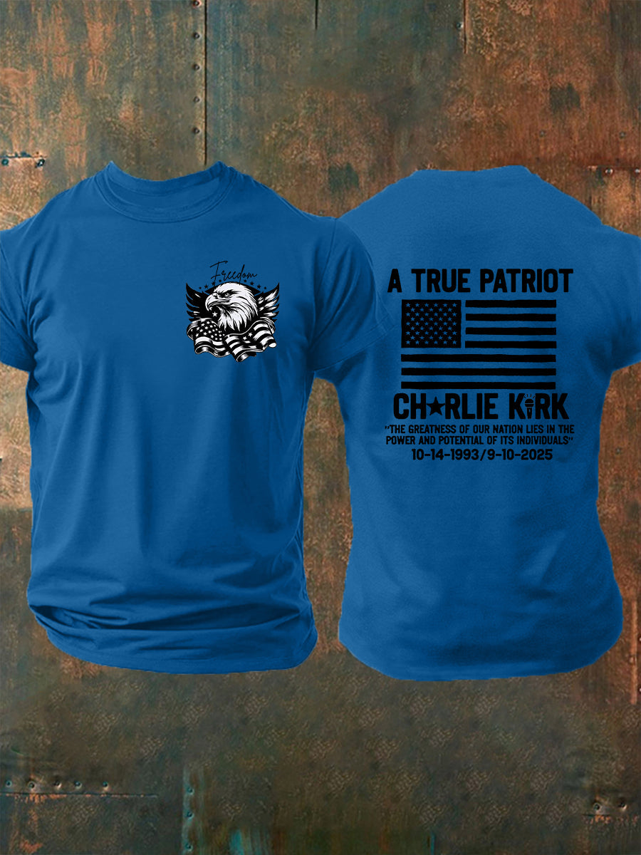 Men's Freedom Is Not Free R.I.P Charlie Kirk Short Sleeve T-shirt