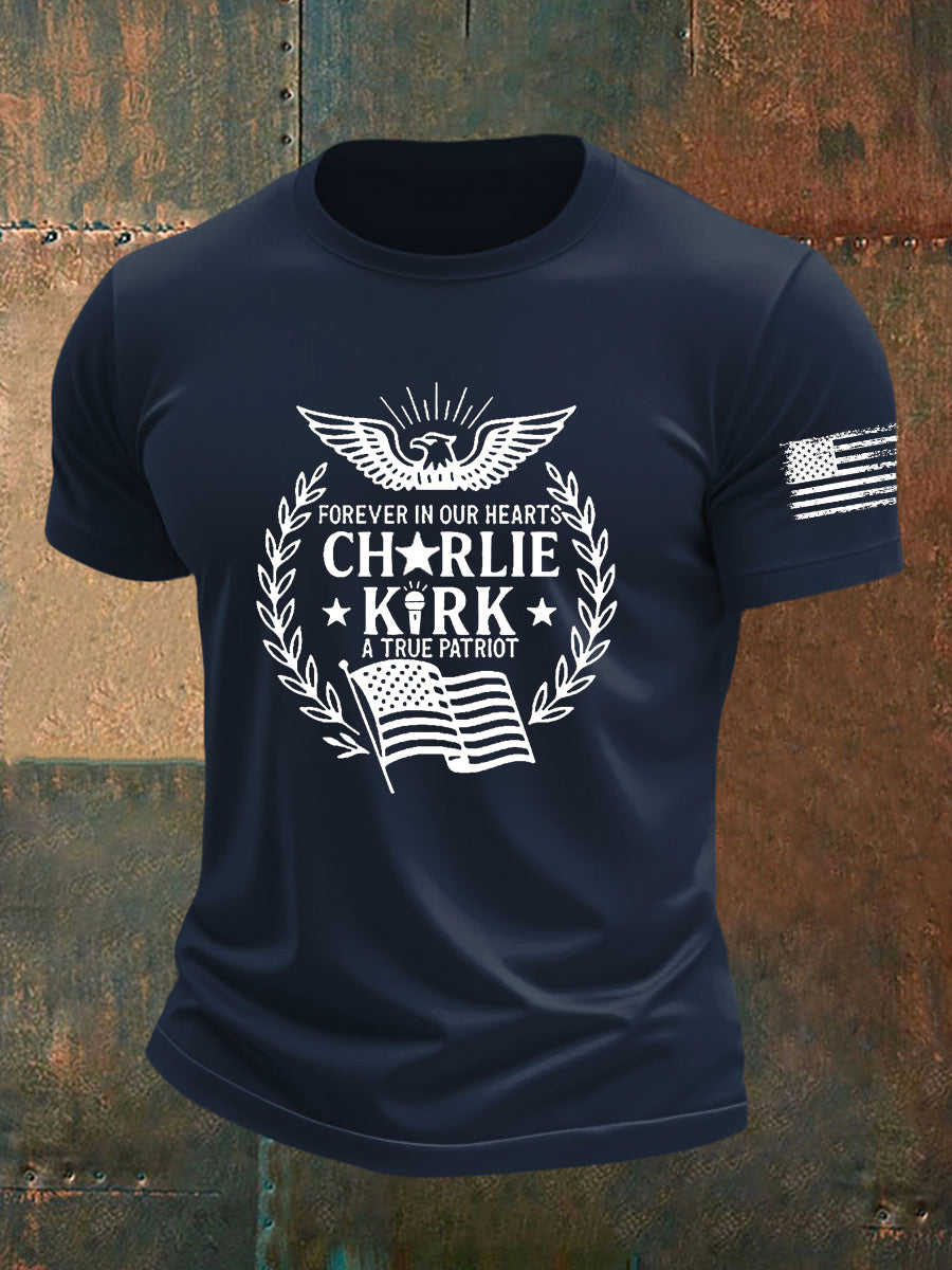 Men's Freedom Is Not Free R.I.P Charlie Kirk Short Sleeve T-shirt