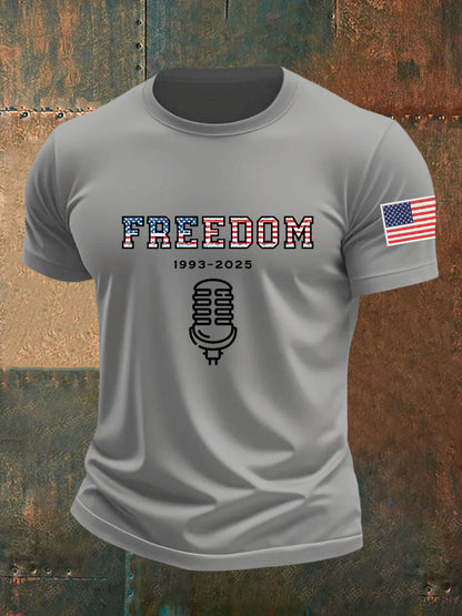 Men's Freedom Is Not Free R.I.P Charlie Kirk Short Sleeve T-shirt