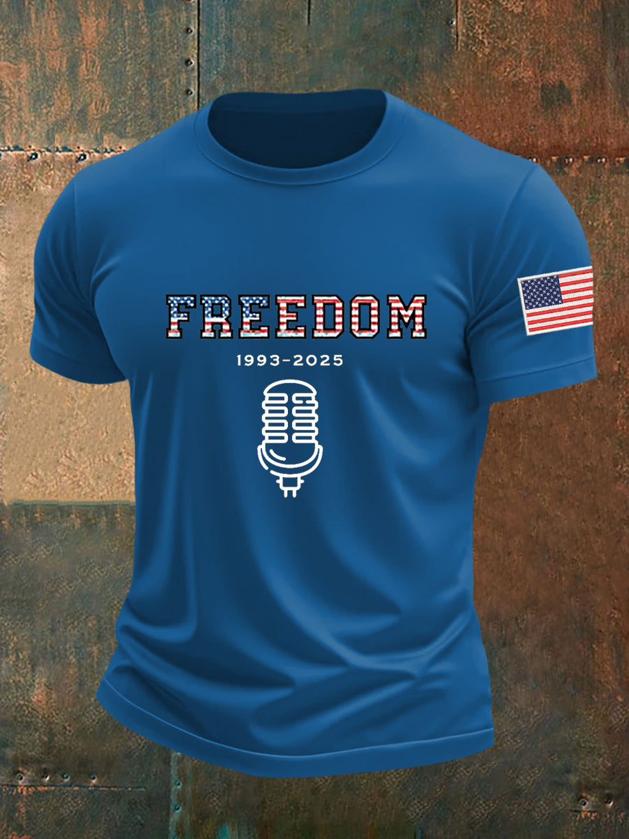 Men's Freedom Is Not Free R.I.P Charlie Kirk Short Sleeve T-shirt