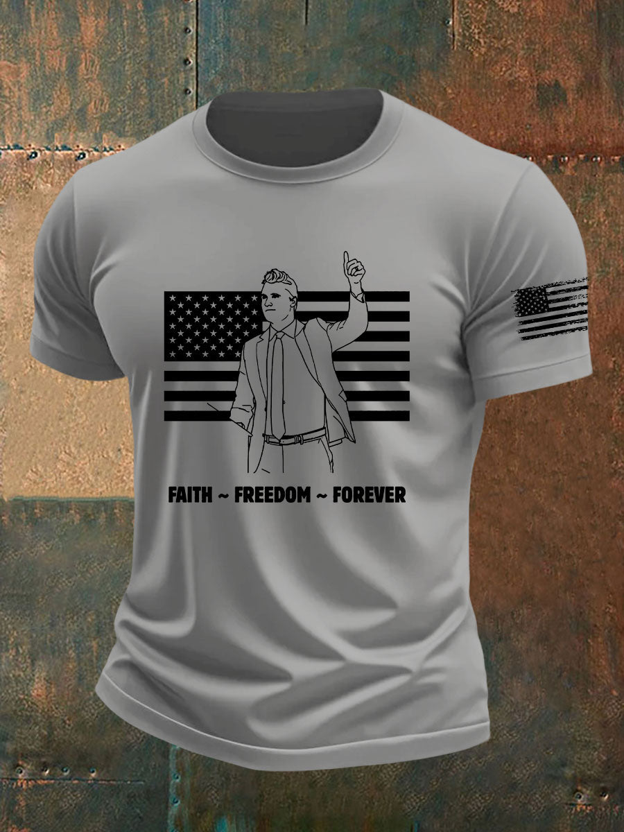 Men's Freedom Is Not Free R.I.P Charlie Kirk Short Sleeve T-shirt