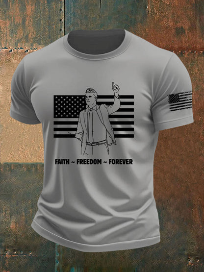 Men's Freedom Is Not Free R.I.P Charlie Kirk Short Sleeve T-shirt