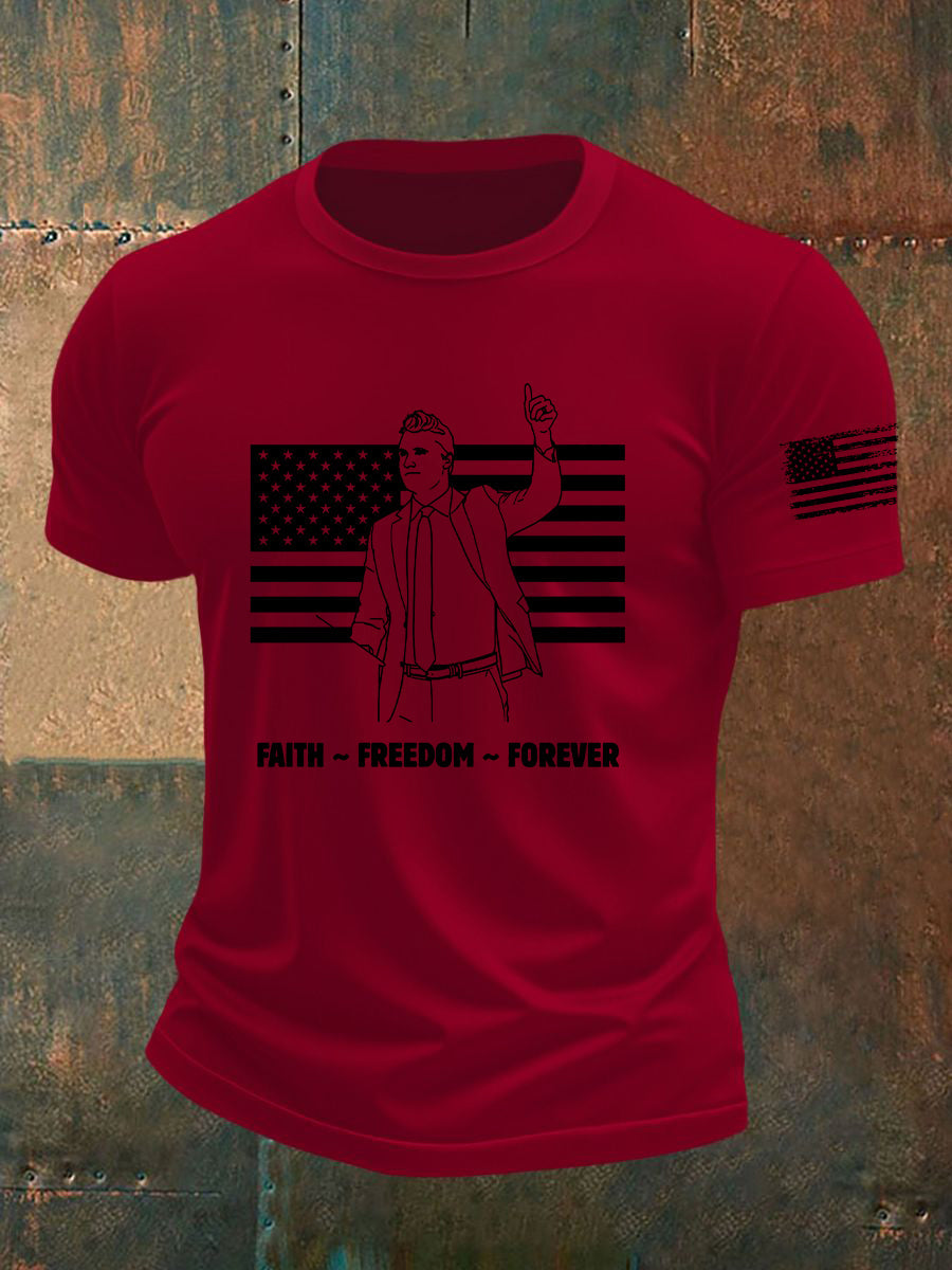 Men's Freedom Is Not Free R.I.P Charlie Kirk Short Sleeve T-shirt