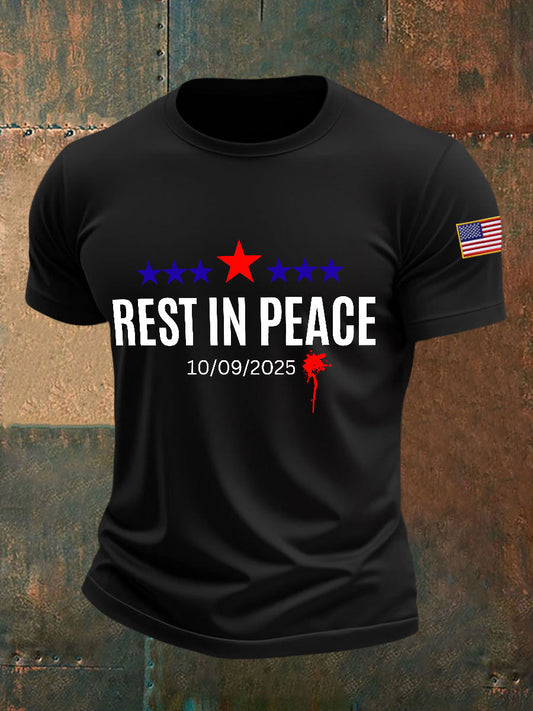 Men's rest in peace T-shirts