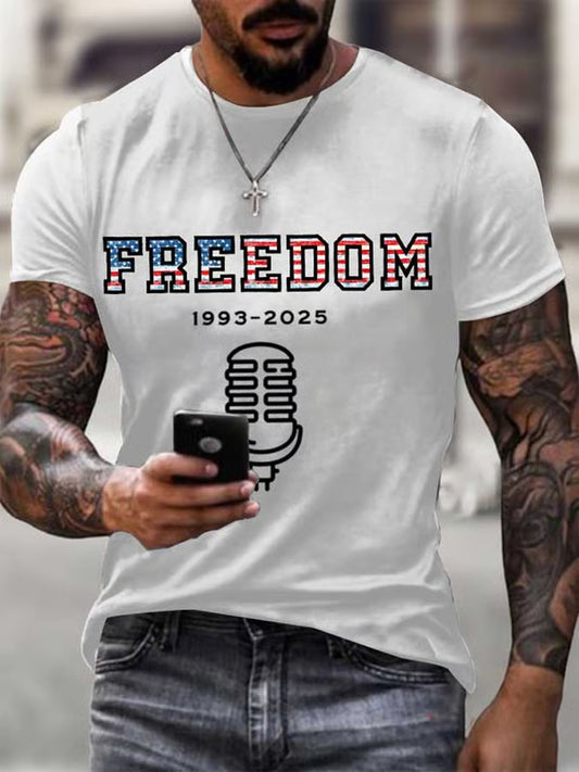 Men's Charlie Kirk Turning Point USA Trump Commemorative T-Shirt