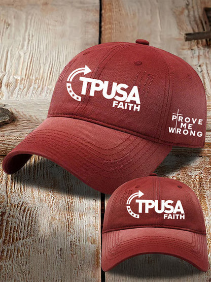 Unisex Turning Point USA Trump Charlie Kirk Commemorative Print Slouch Hat