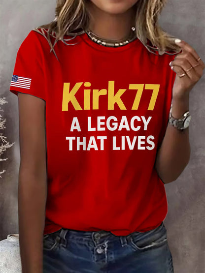 Women's Kirk77 A Legacy That Lives T-shirt