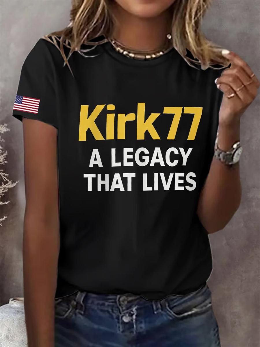 Women's Kirk77 A Legacy That Lives T-shirt