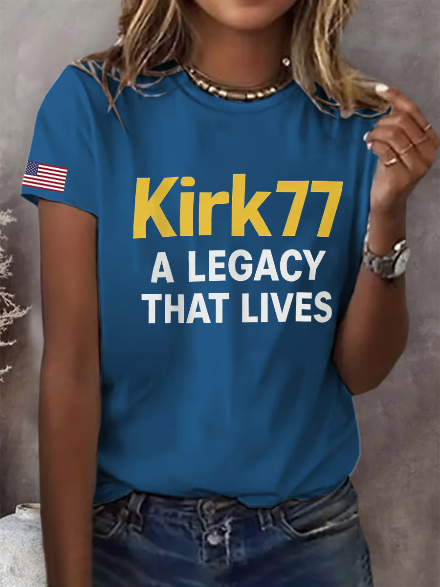 Women's Kirk77 A Legacy That Lives T-shirt