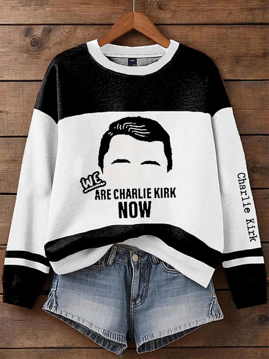 Women's 'We are all Charlie Kirk now' sweatshirts