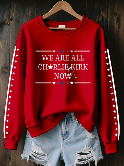 Women's Freedom Printed Casual Sweatshirt