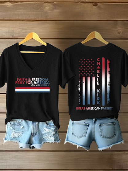Women's Freedom Printed Casual T-shirt