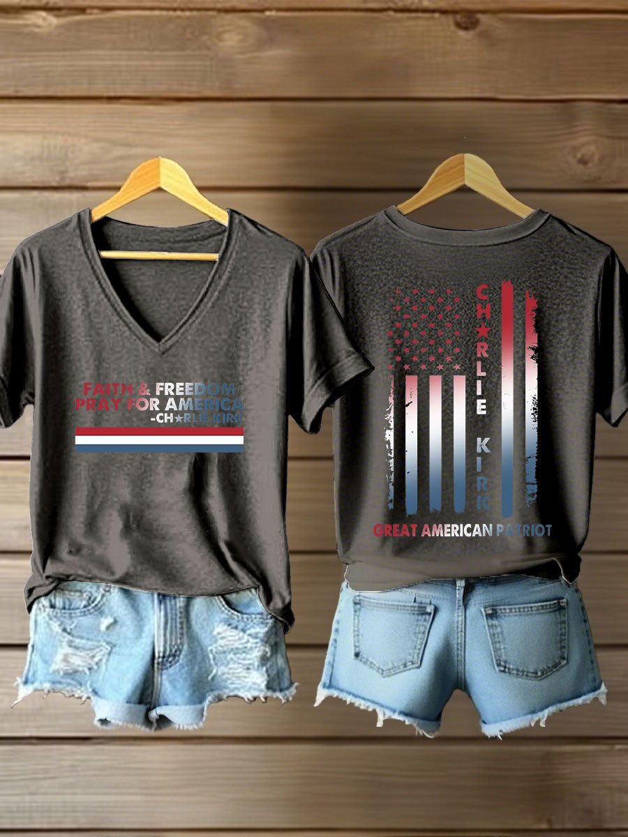 Women's Freedom Printed Casual T-shirt