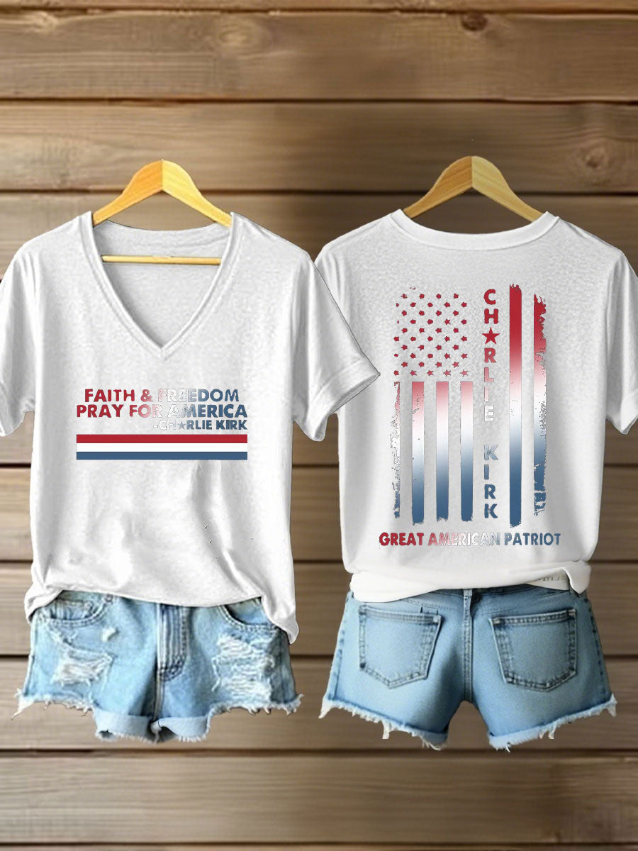 Women's Freedom Printed Casual T-shirt