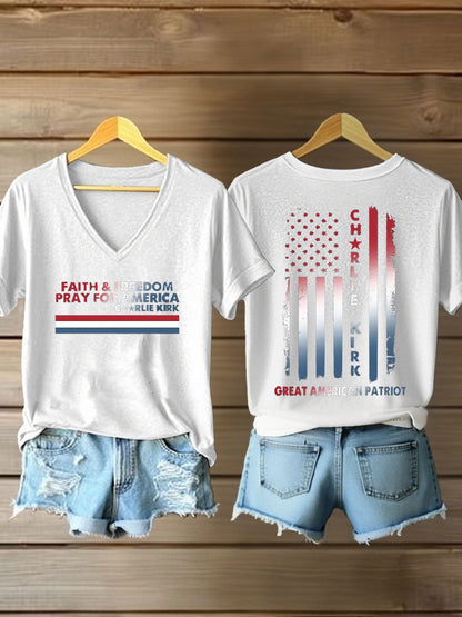 Women's Freedom Printed Casual T-shirt