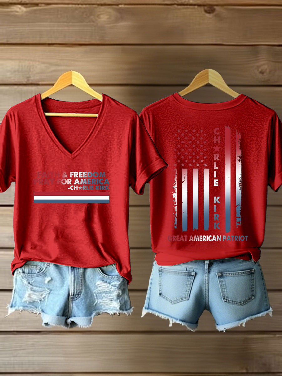 Women's Freedom Printed Casual T-shirt