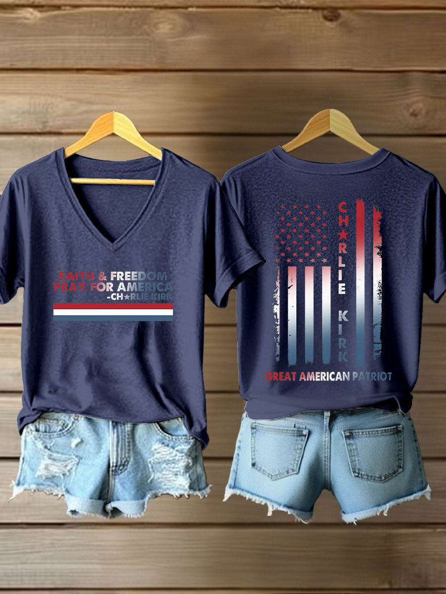 Women's Freedom Printed Casual T-shirt