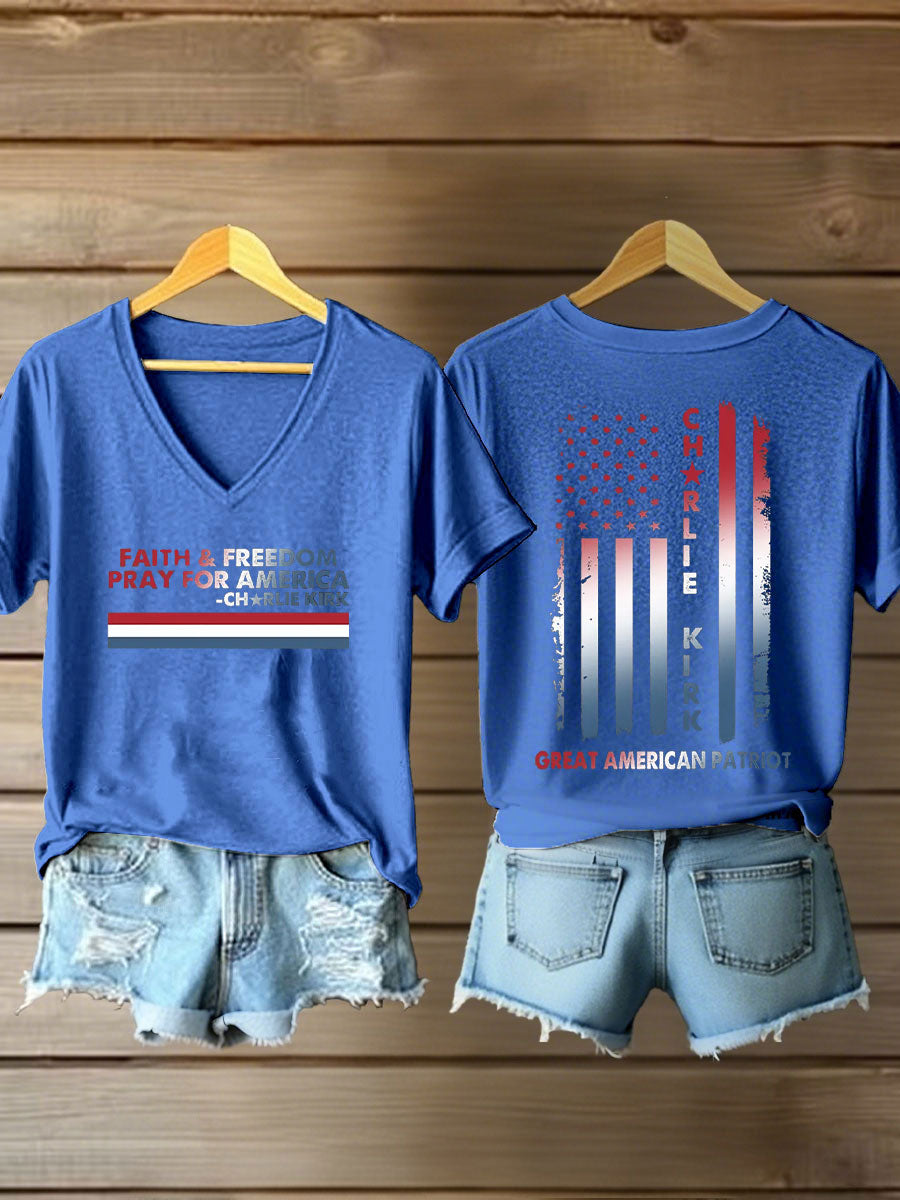 Women's Freedom Printed Casual T-shirt
