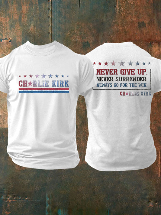 Men's Freedom Printed Casual T-shirt