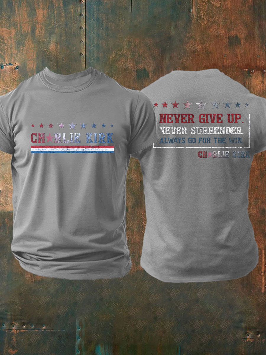 Men's Freedom Printed Casual T-shirt