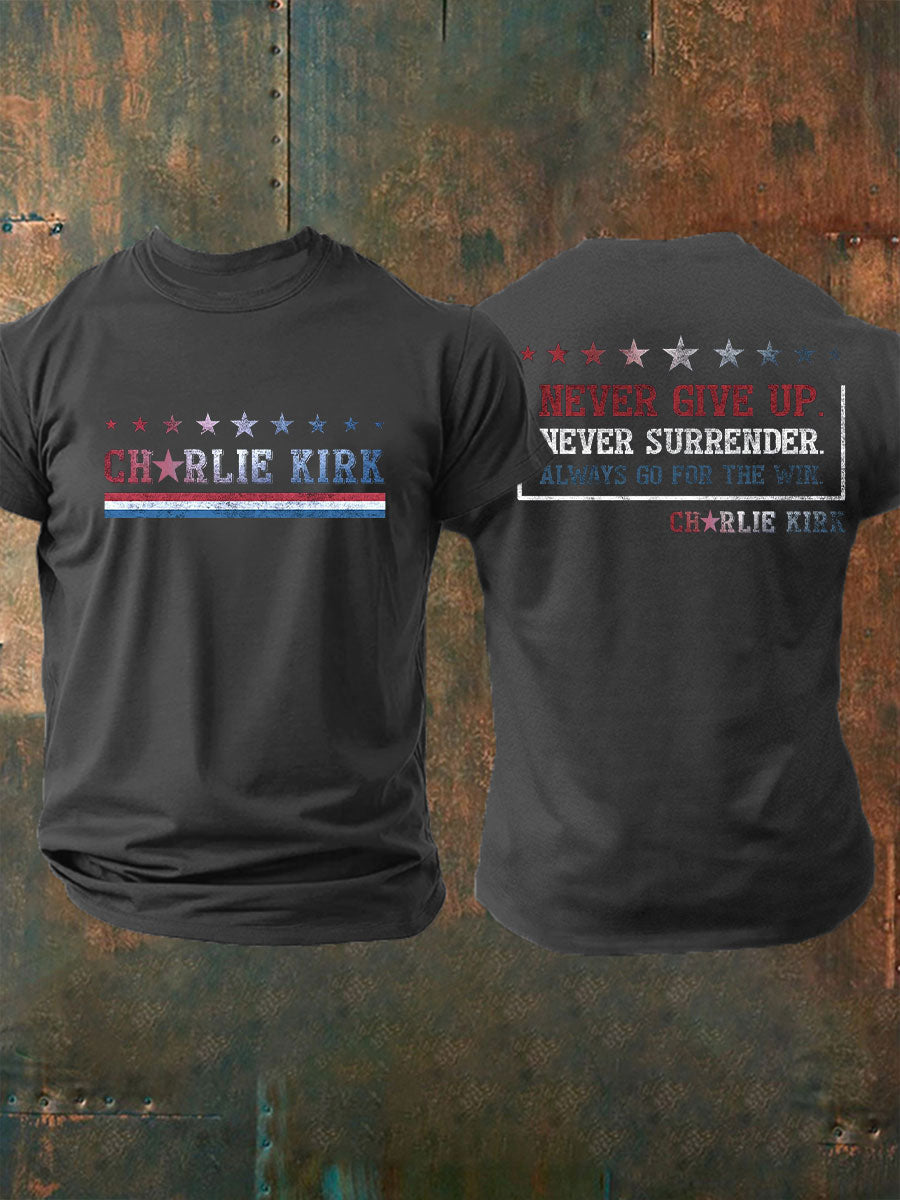 Men's Freedom Printed Casual T-shirt