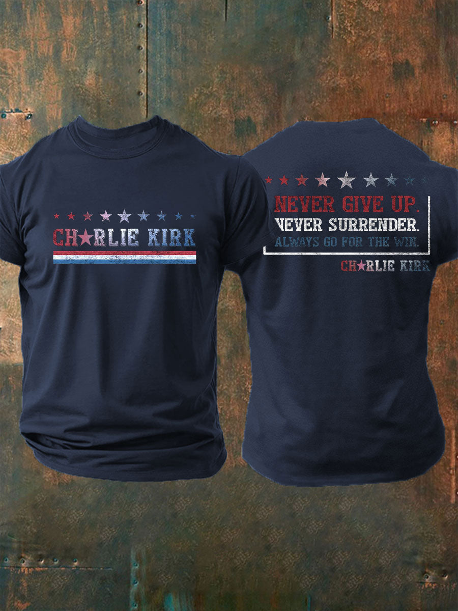 Men's Freedom Printed Casual T-shirt
