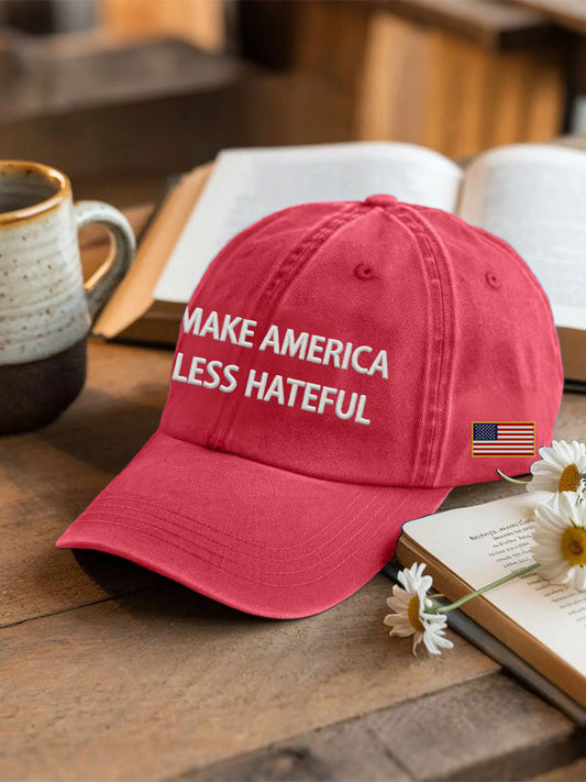 Unisex MAKE AMERICA LESS HATEFUL hat