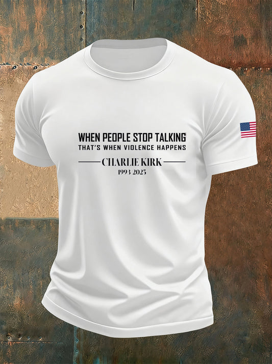 Men's Retro Turning Point Casual T-Shirt