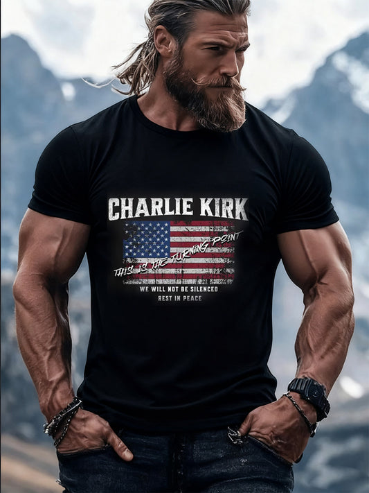 Men's Retro Turning Point Casual T-Shirt