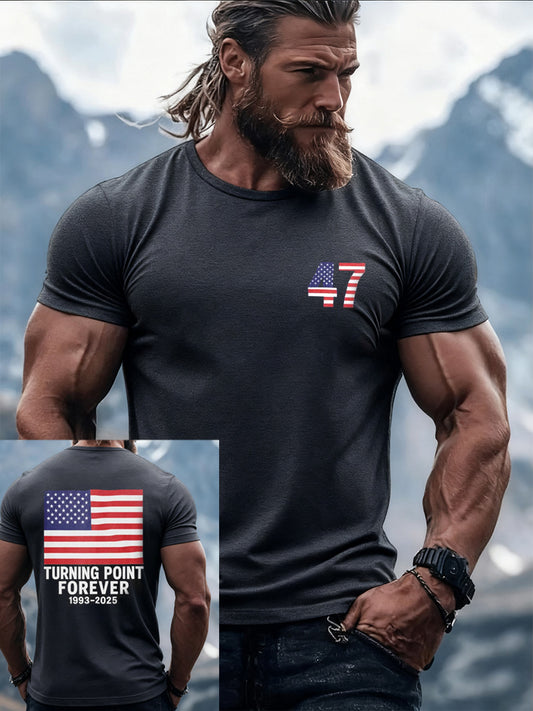 Men's Retro Turning Point Casual T-Shirt